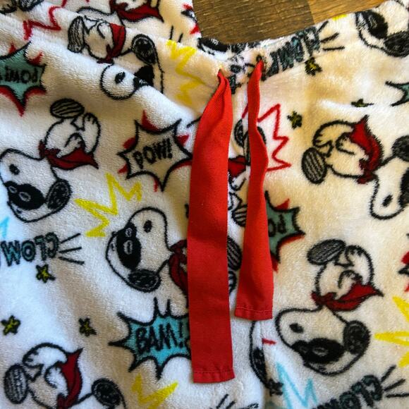 PEANUTS Snoopy MASKED CRUSADER 2X Unisex Clomp Bam Pow Pajama PJ Lounge Pants - Picture 3 of 7